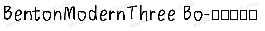 BentonModernThree Bo字体转换